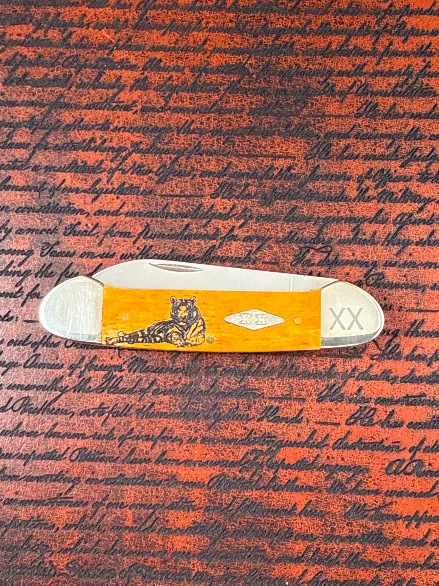 Case XX Tiger stripe No. 12544