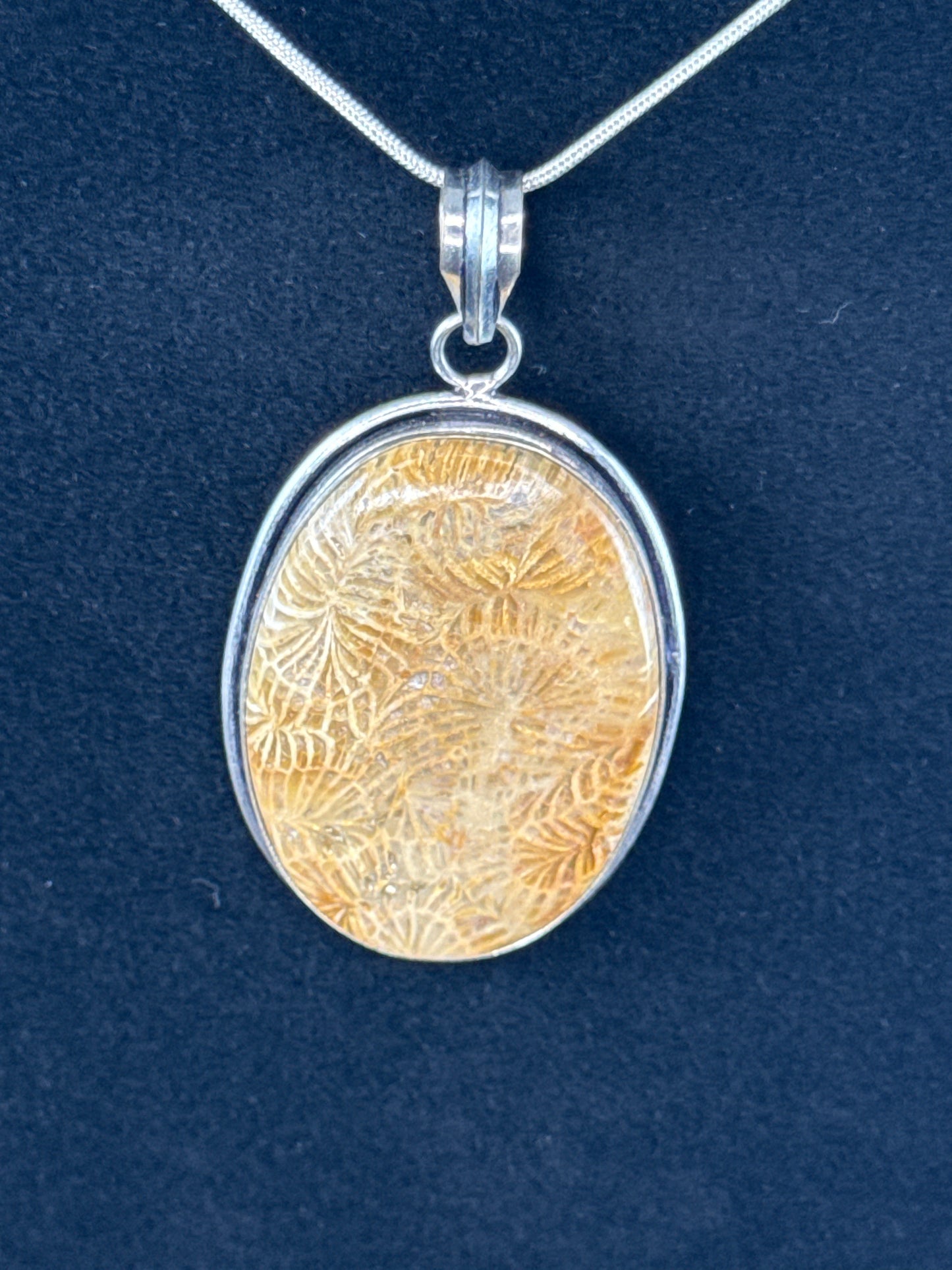 Coral Fossil Necklace