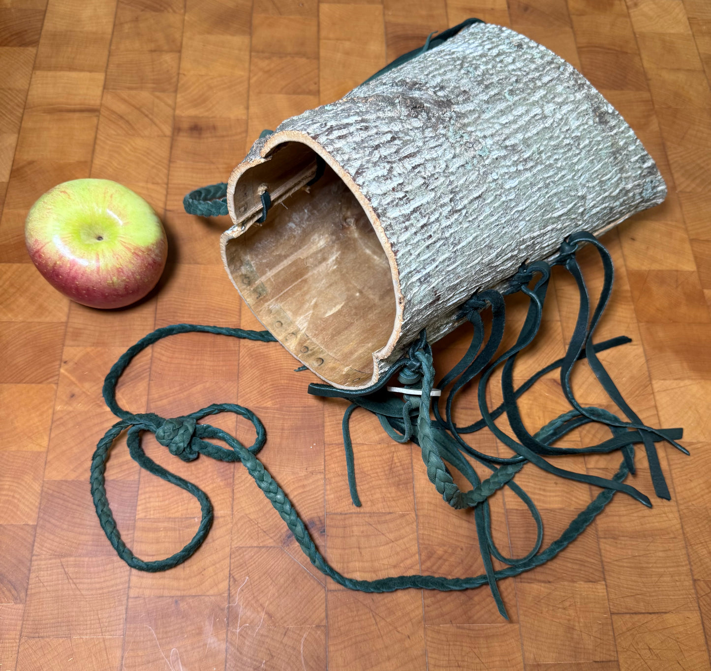 One of a kind Poplar bark bag Hand crafted