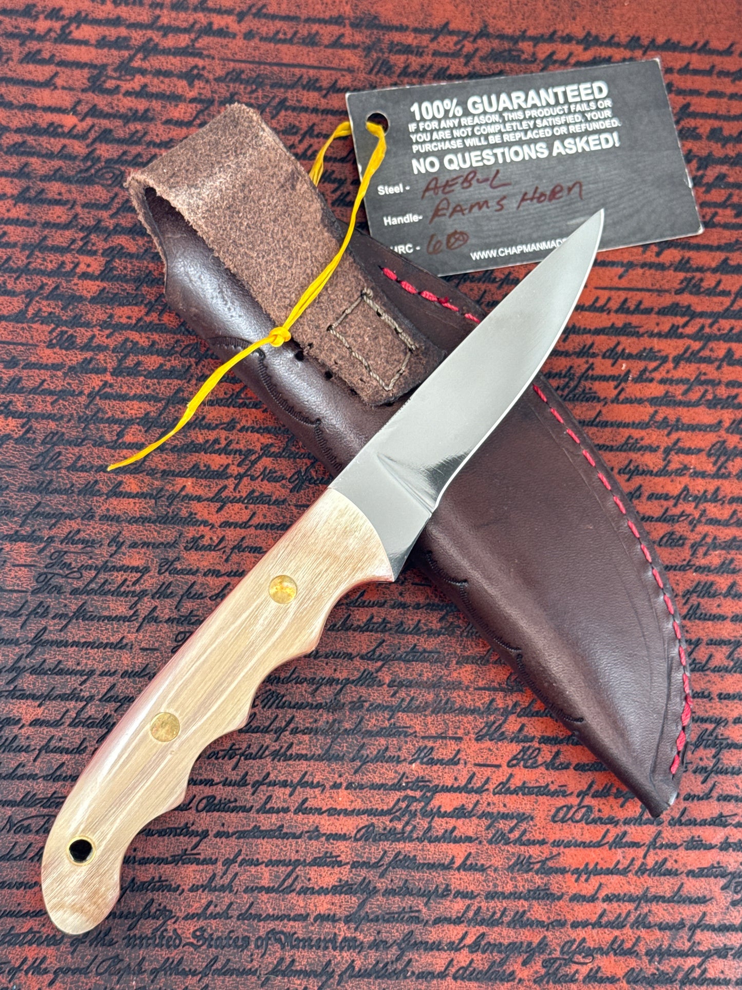 Chapman Made Knives ( NEW WITH SHEATH )