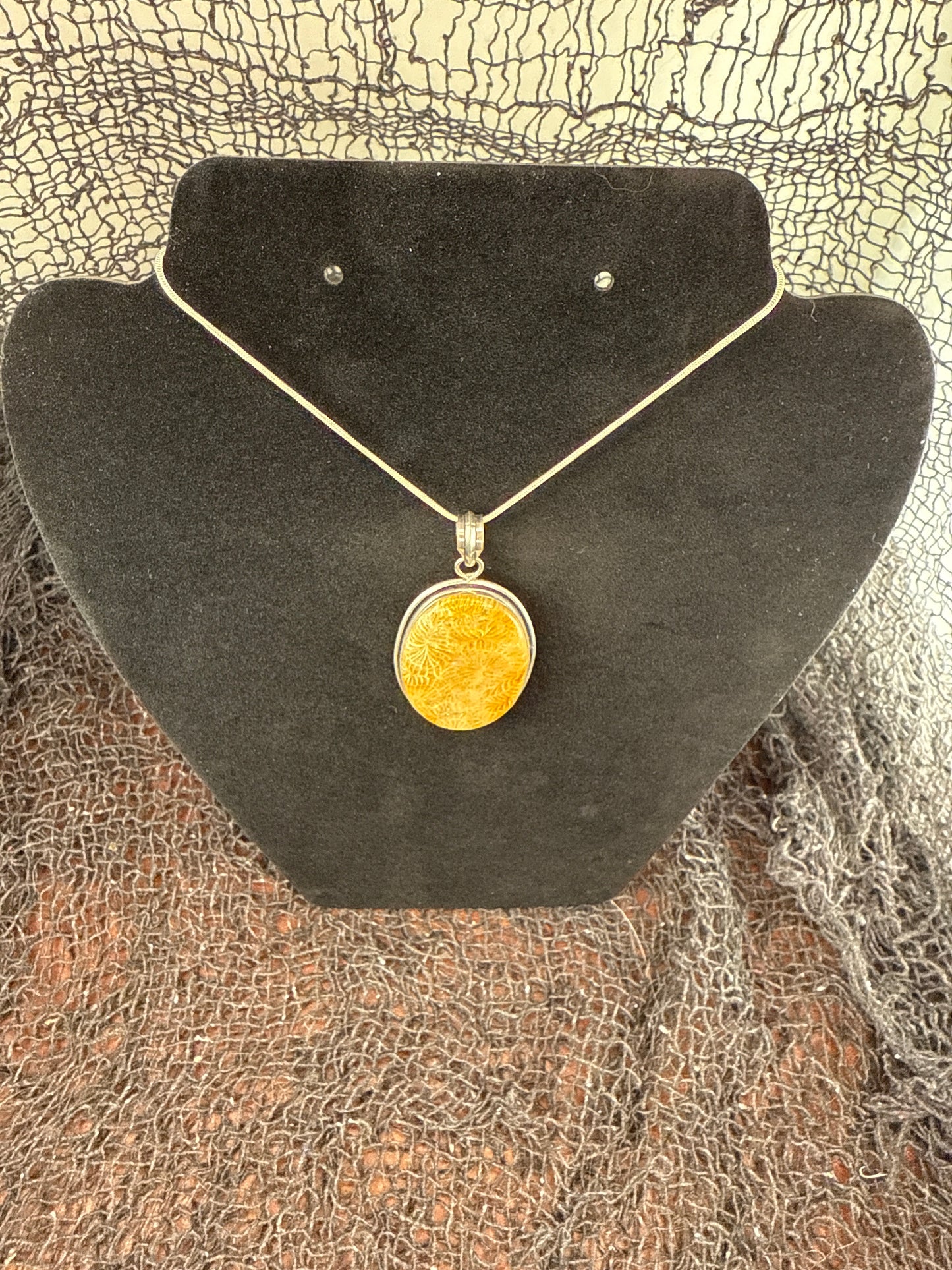 Coral Fossil Necklace