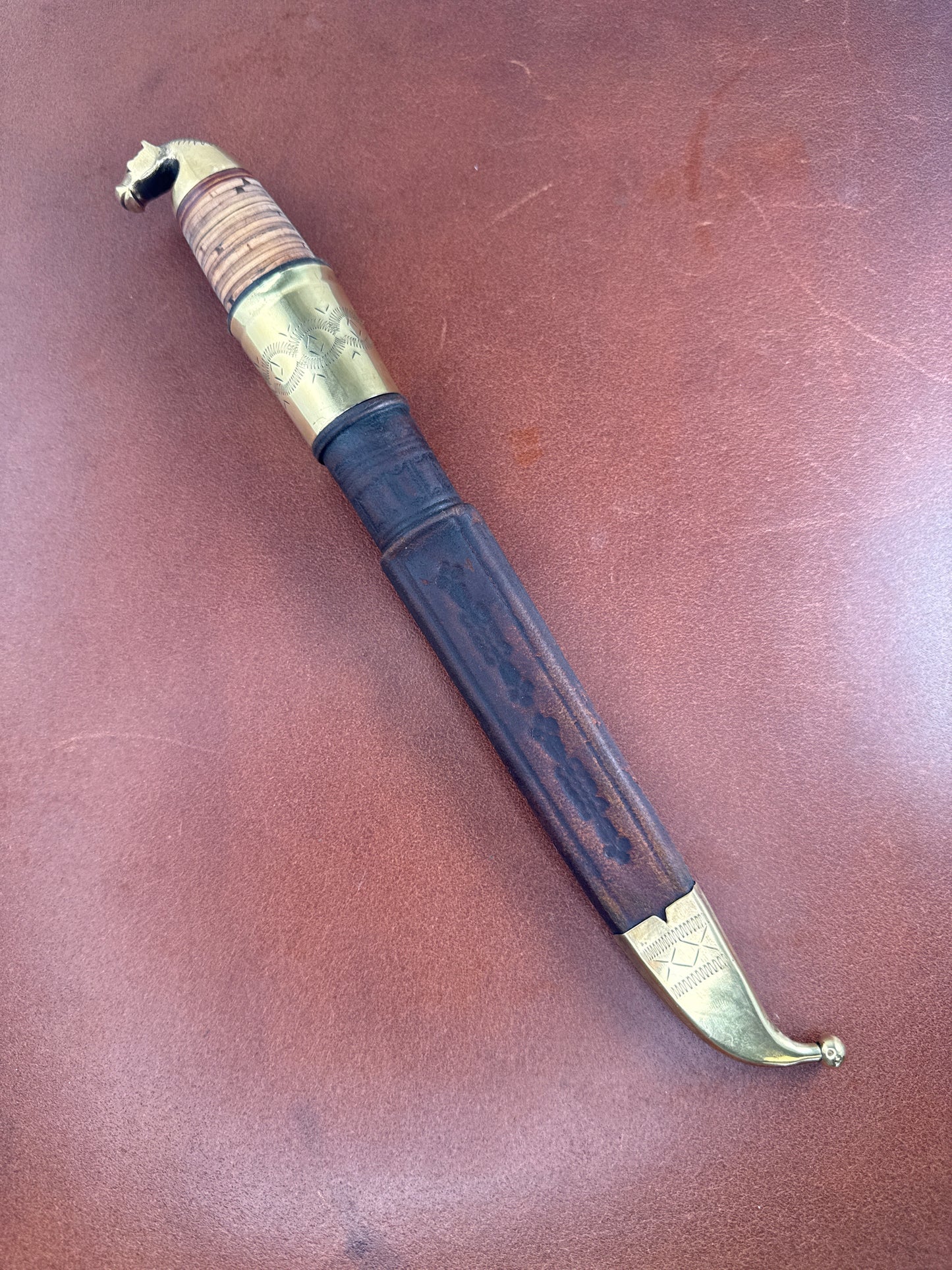 vintage Iisakki Järvenpää horse head puukko knife ( preowned lightly used )