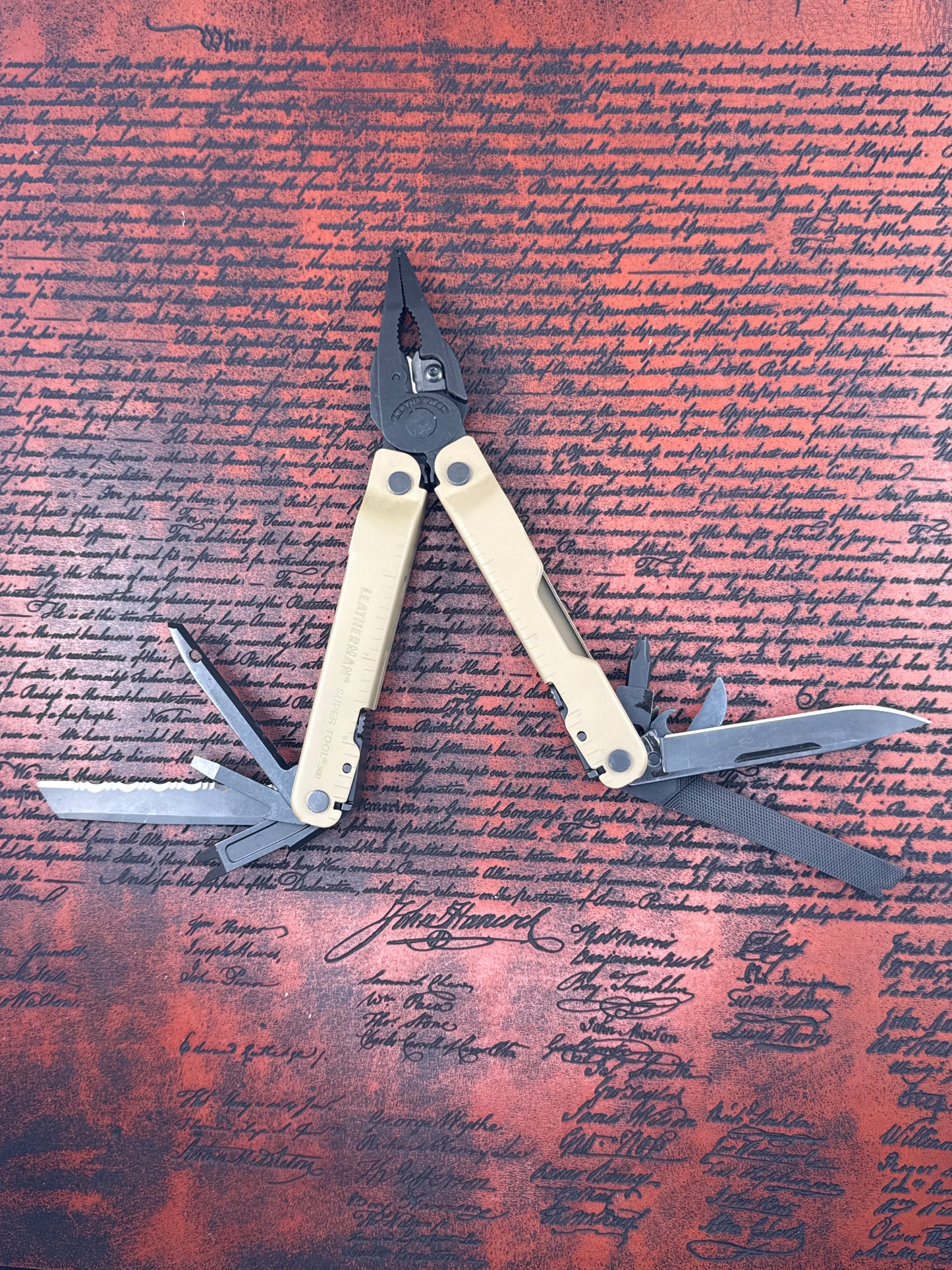 New Tan Leather man MULTI TOOL