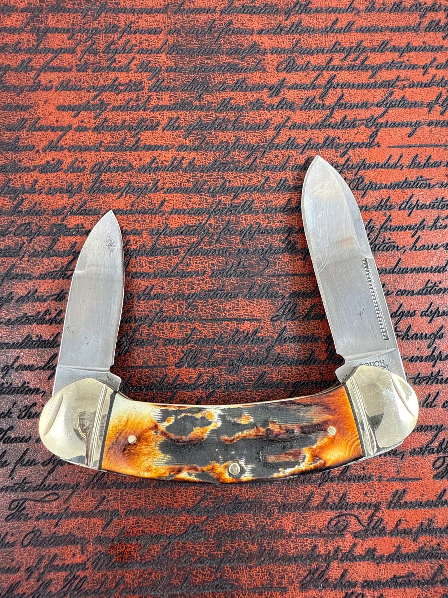 Rough Ryder Classic Cinnamon bone stag No.RR2428 ( new )