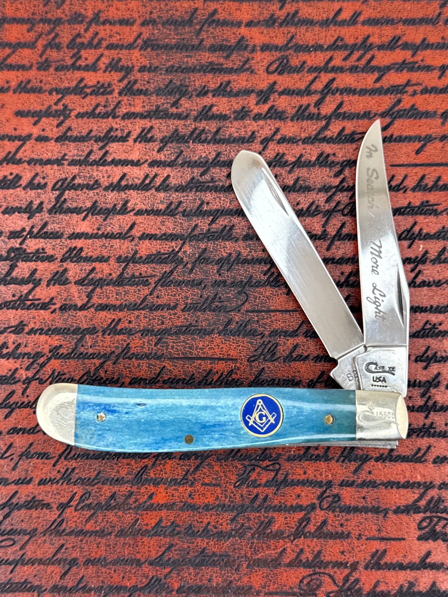 Case XX ( old ) blue Shriner