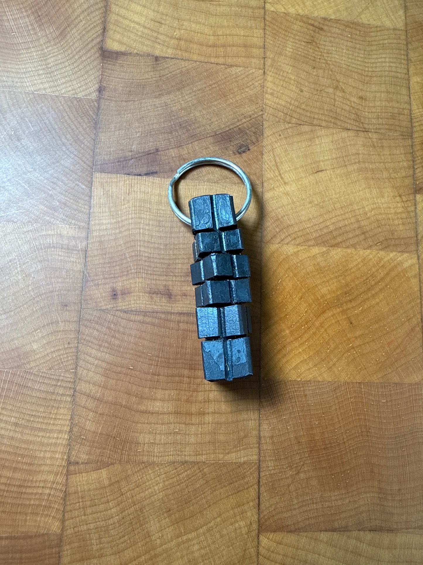 Key chains forged by Casey combs