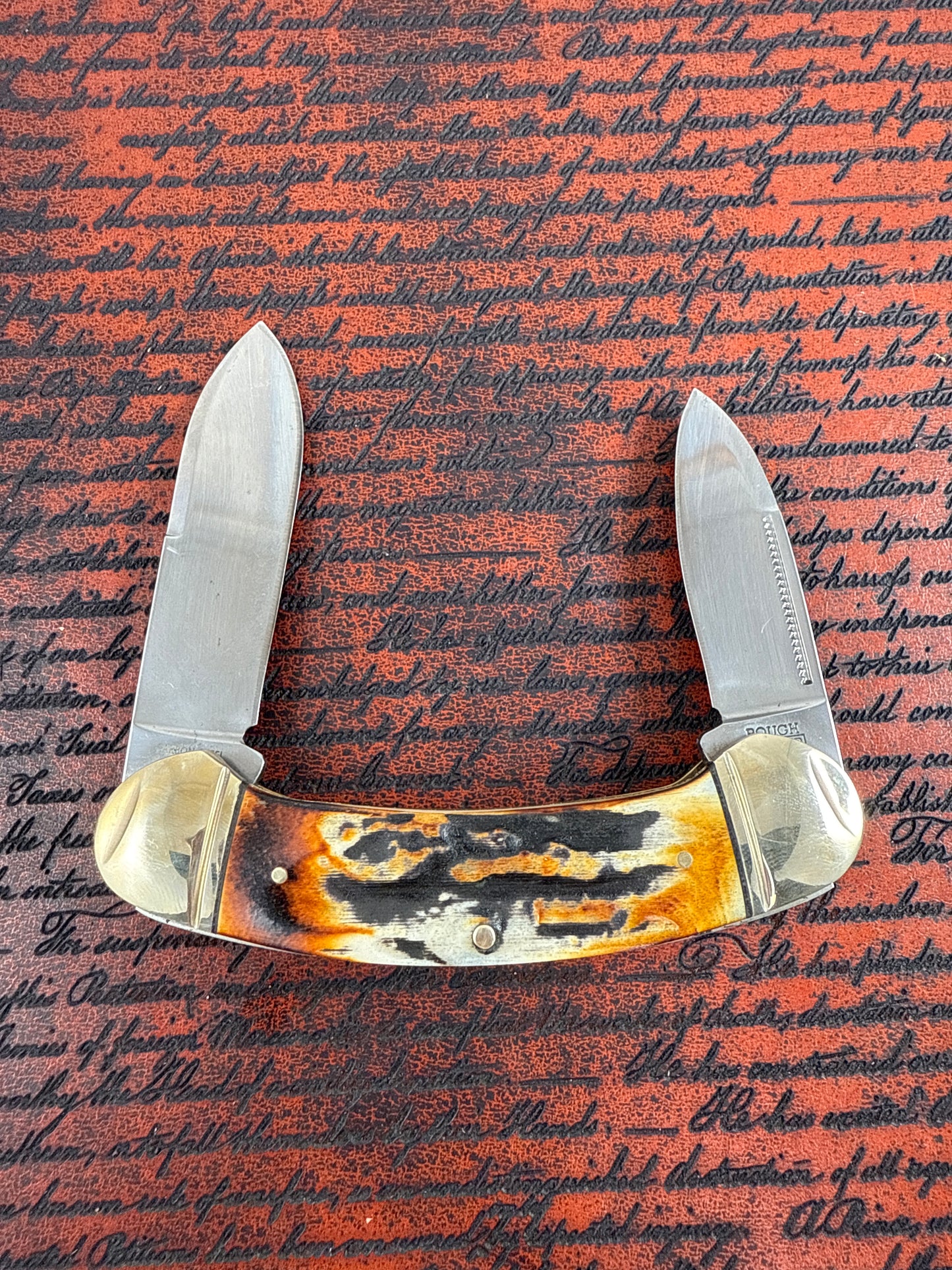 Rough Ryder Classic Cinnamon bone stag No.RR2428 ( new )