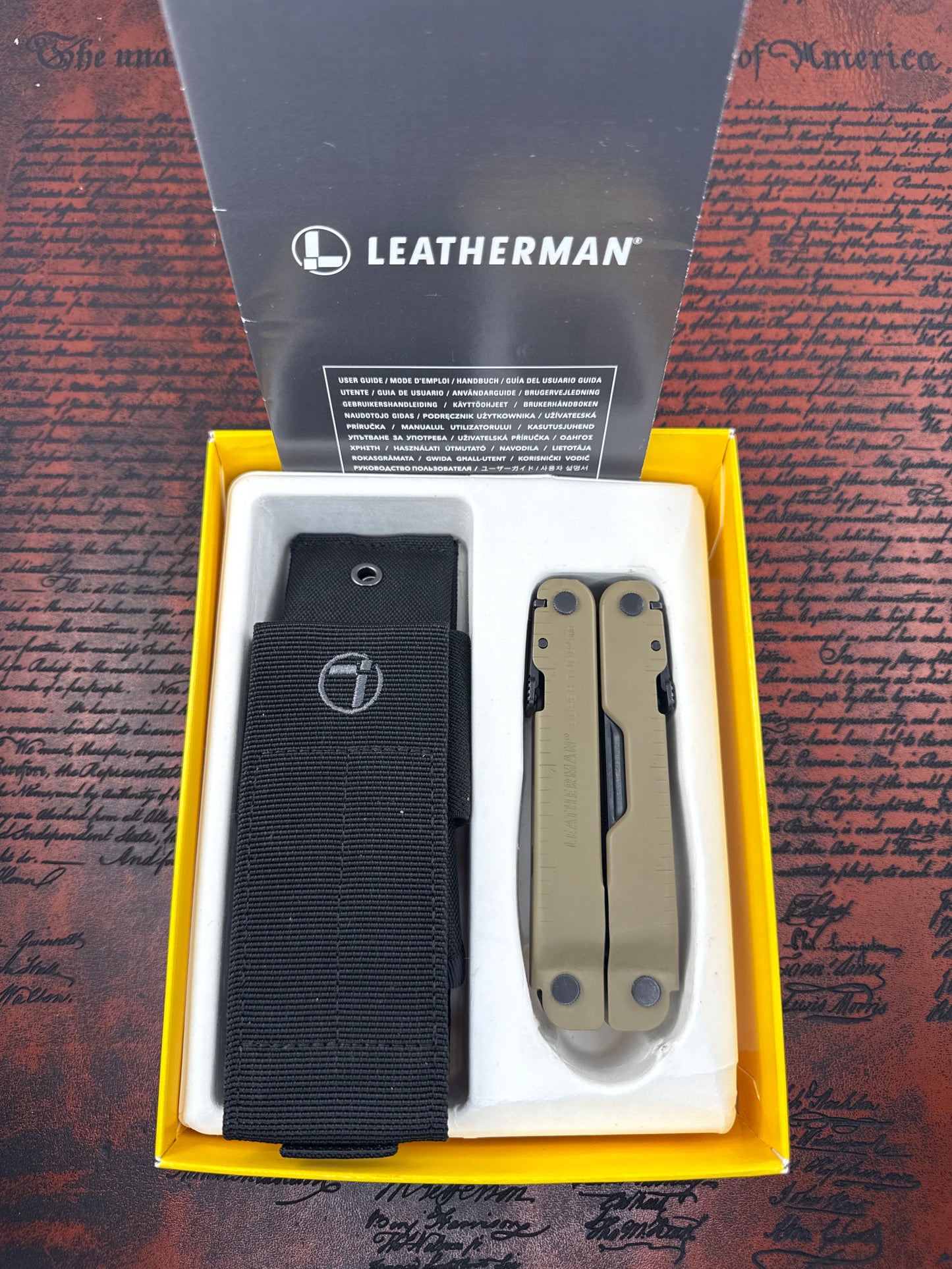 New Tan Leather man MULTI TOOL