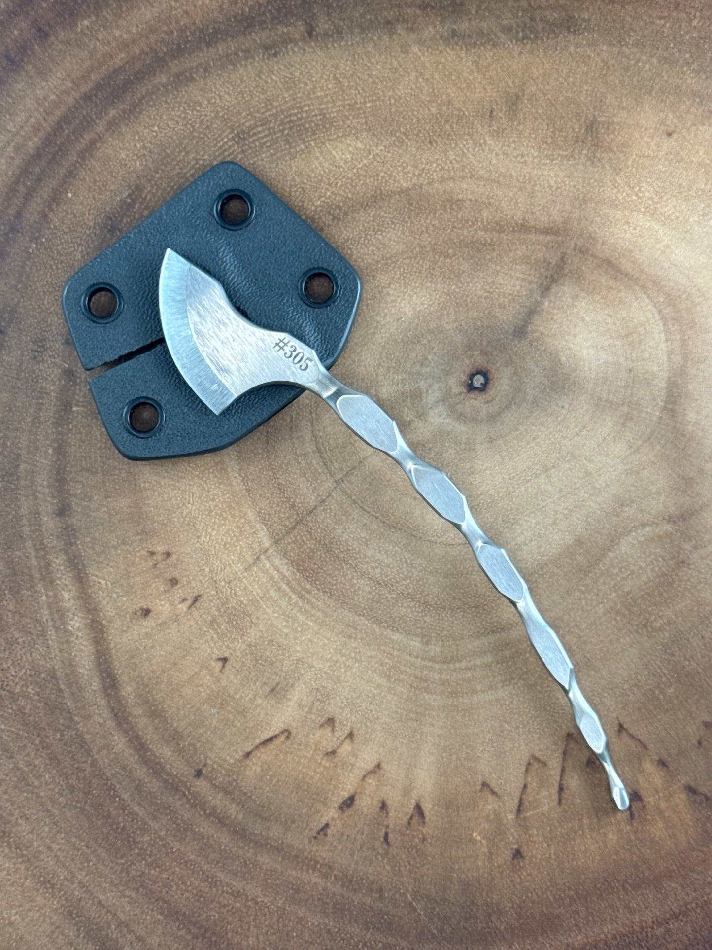 Cat Tail Gray Sheath ( Neck Knife w Fisherman Slot )