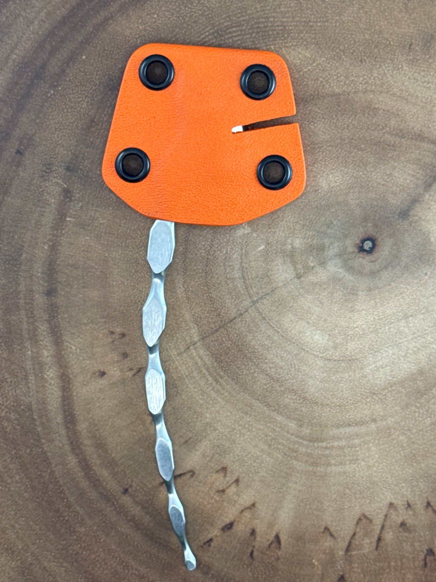 Cat Tail Orange Sheath ( Neck Knife w Fisherman Slot )