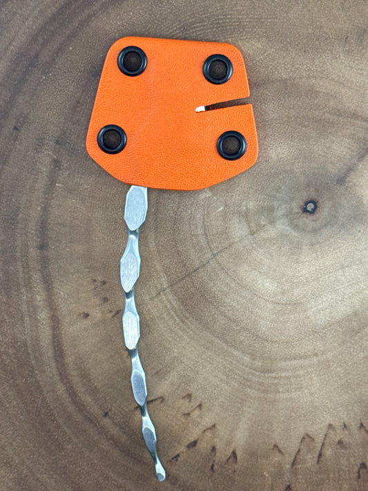 Cat Tail Orange Sheath ( Neck Knife w Fisherman Slot )