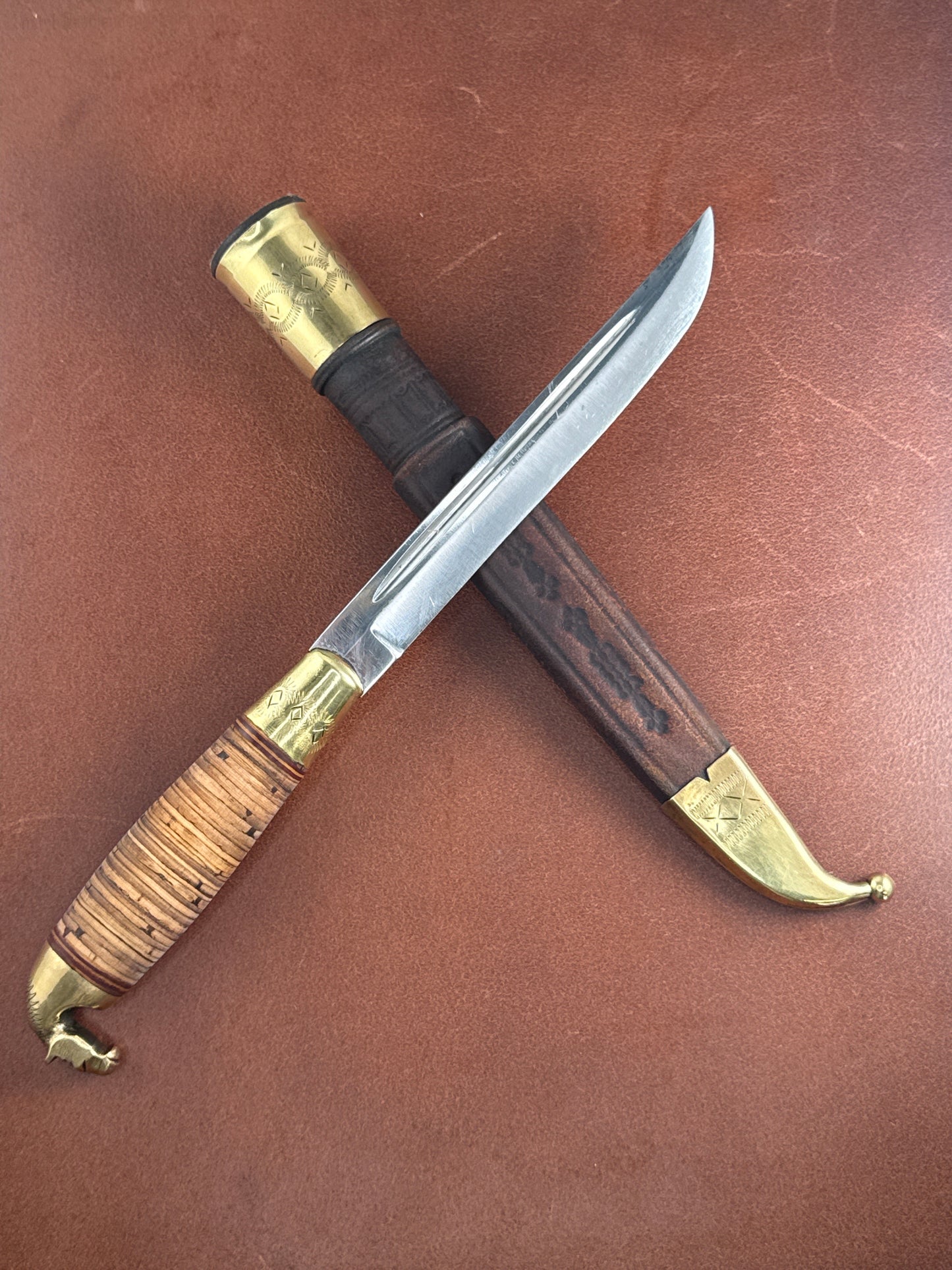 vintage Iisakki Järvenpää horse head puukko knife ( preowned lightly used )