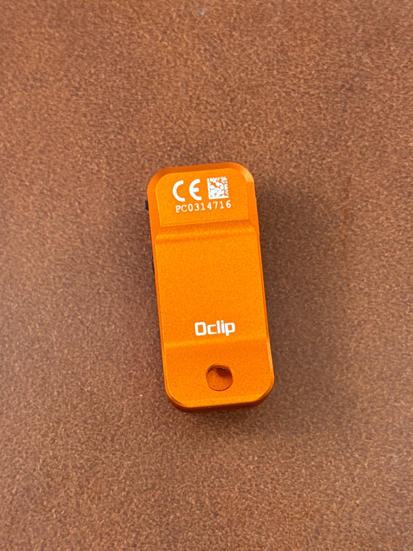 Oclip Clip Light with White and Red Light Orange