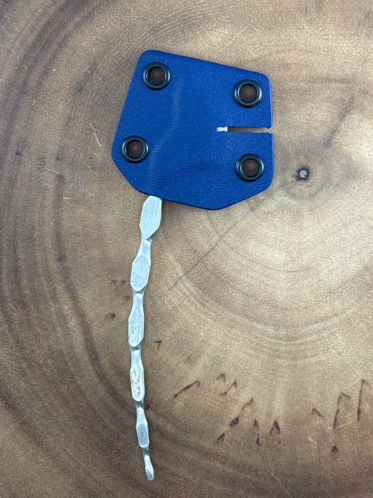 Cat Tail Blue Sheath ( Neck Knife w Fisherman Slot )