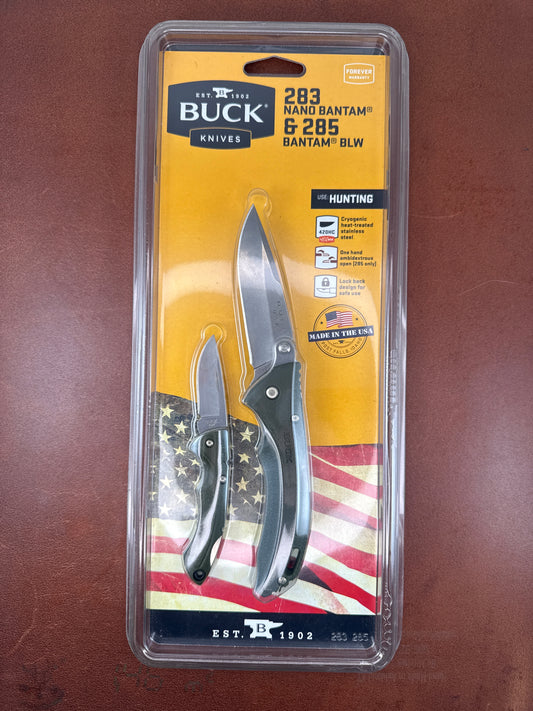 Buck Knives 283 Nano Bantam & 285 Bantam BLW NEW