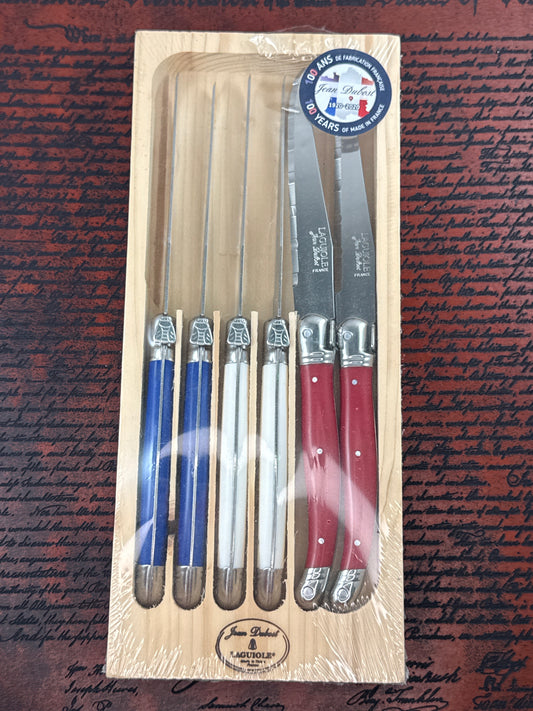 French Jean dubost Laguiole Steak knives ( New in box )