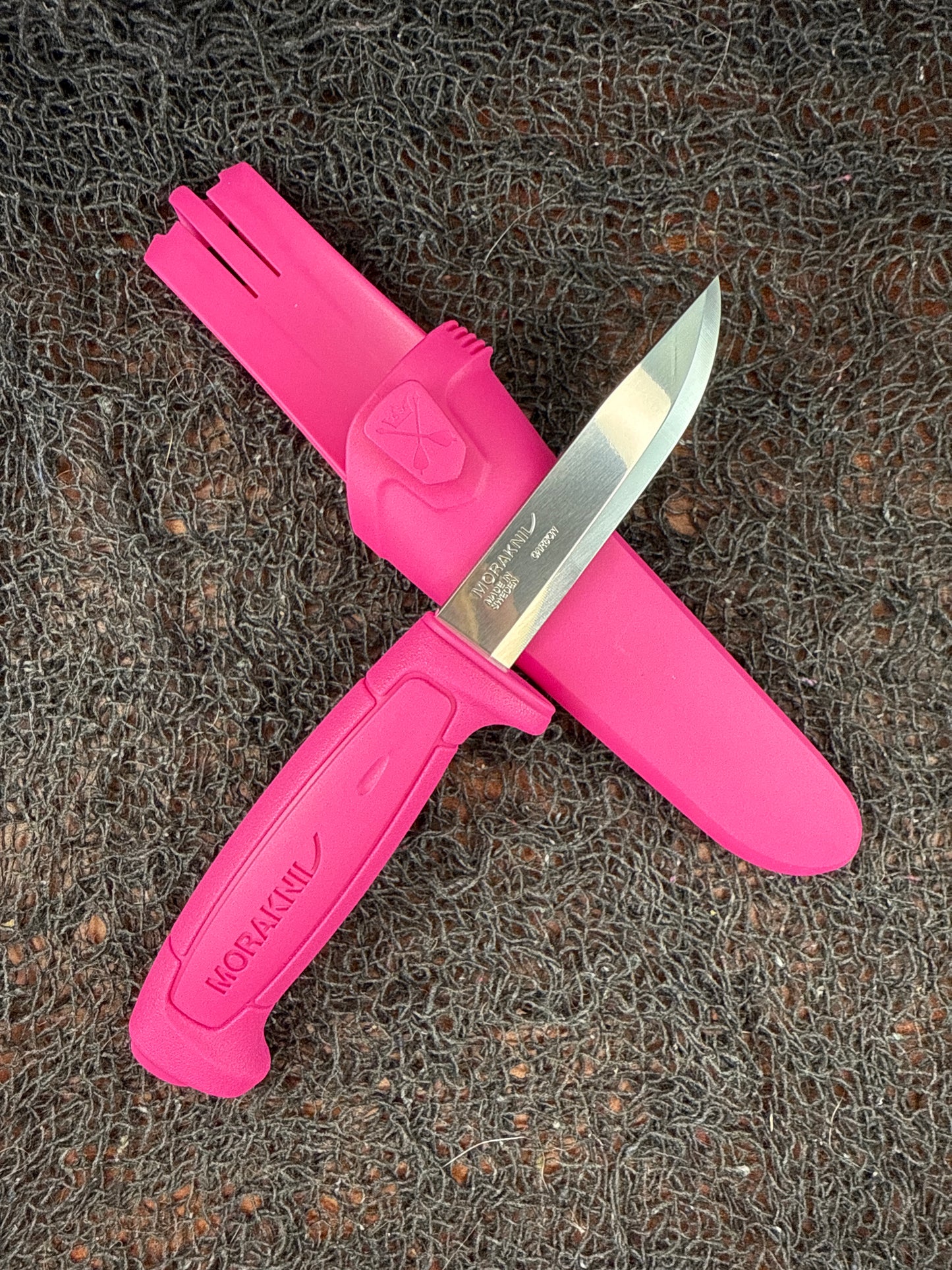 PINK Mora knife Carbon steel