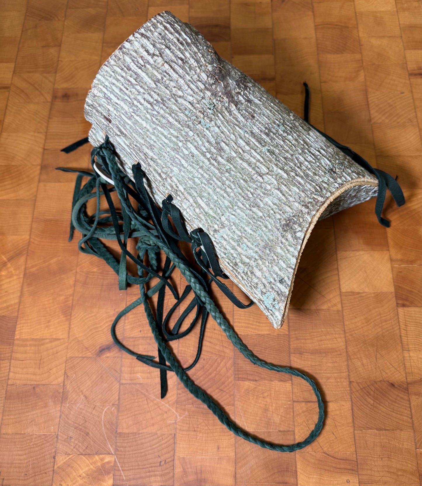 One of a kind Poplar bark bag Hand crafted