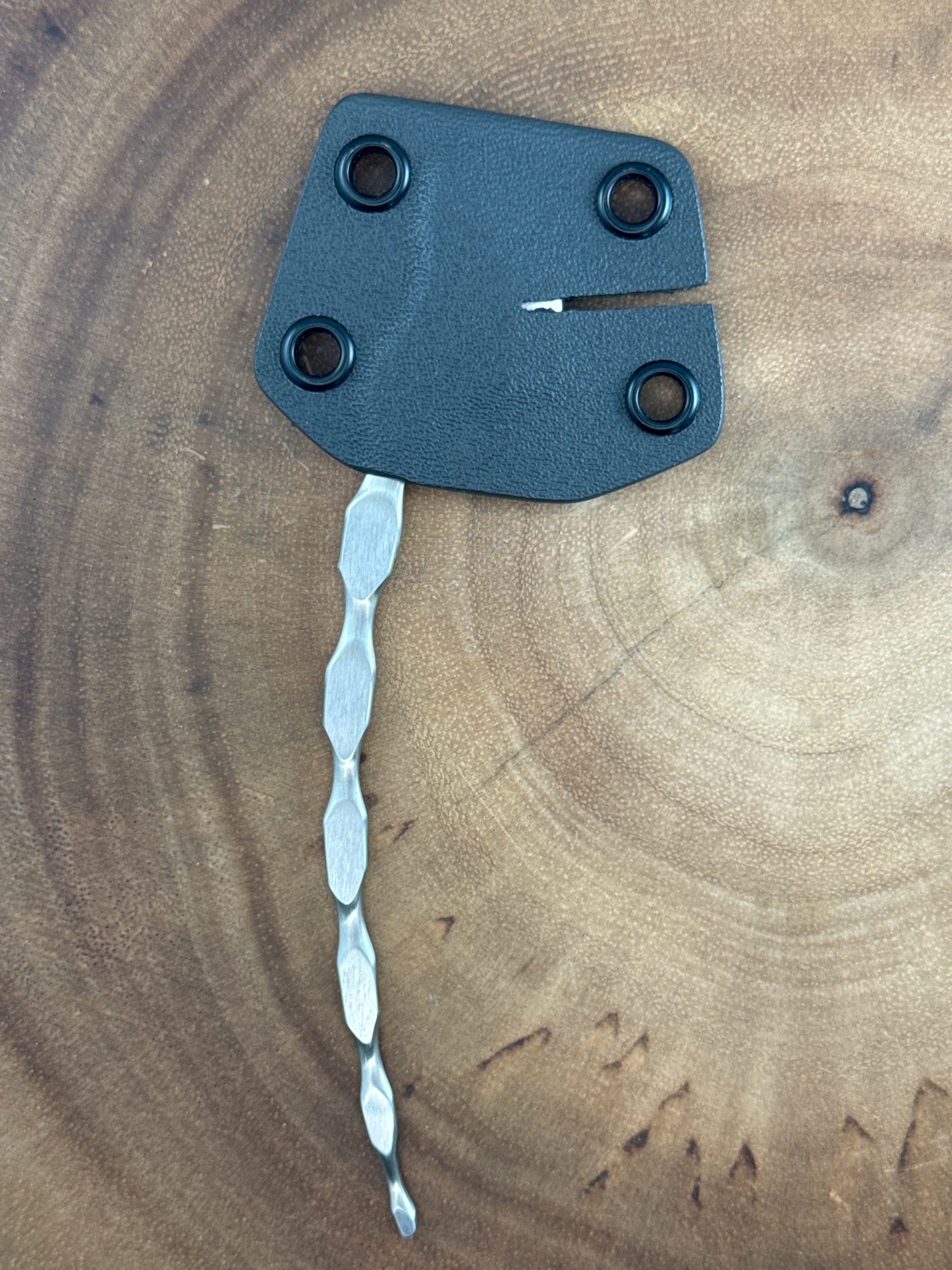 Cat Tail Gray Sheath ( Neck Knife w Fisherman Slot )