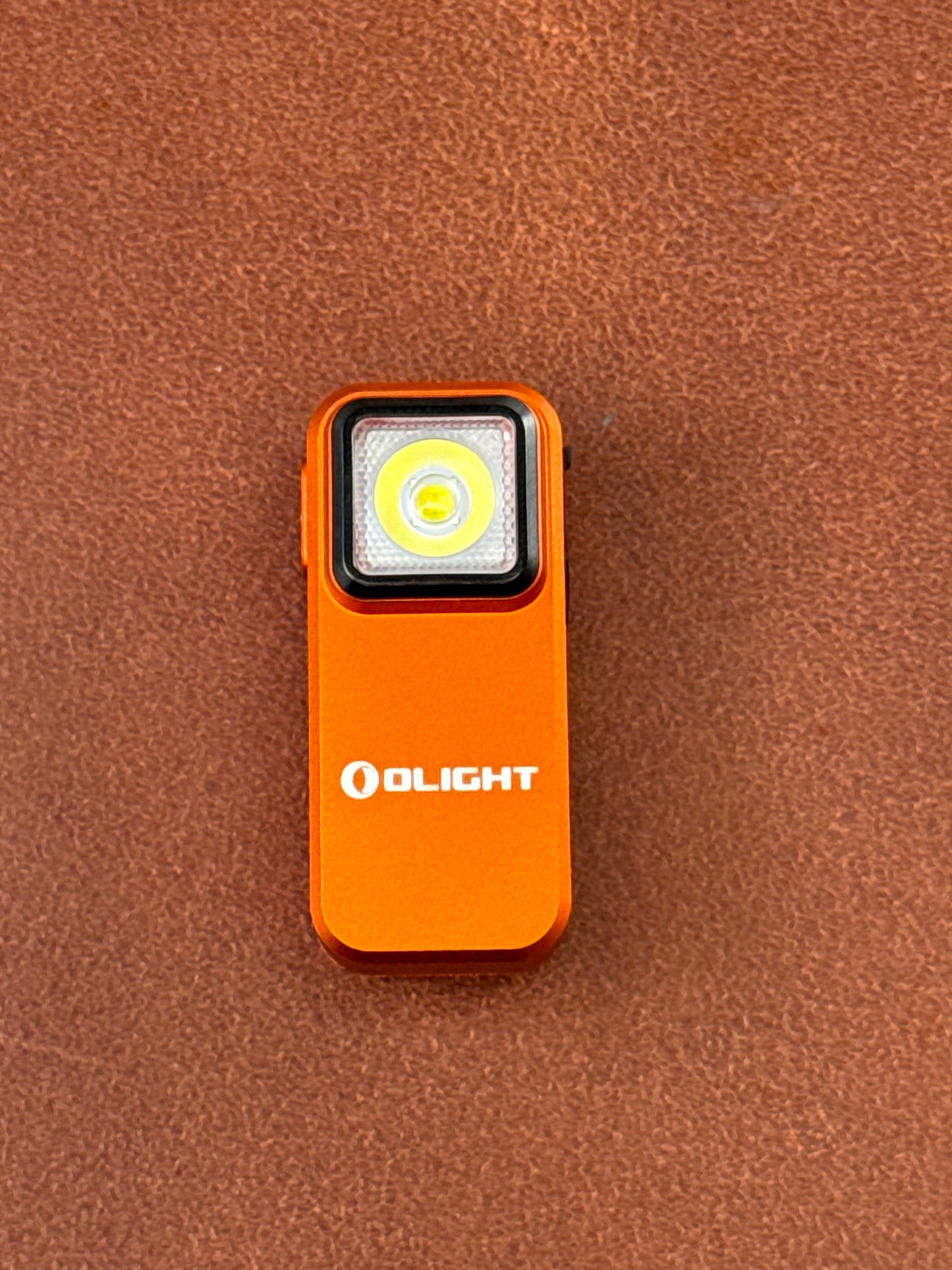 Oclip Clip Light with White and Red Light Orange