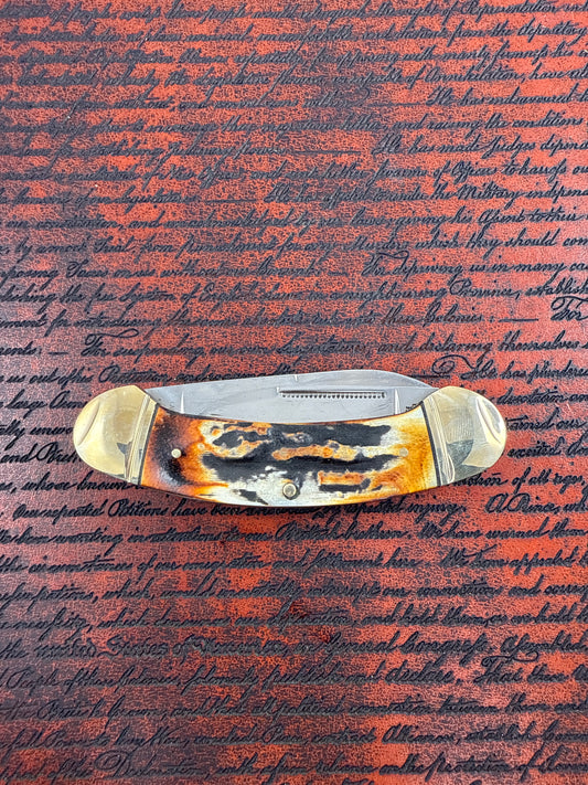 Rough Ryder Classic Cinnamon bone stag ( new )