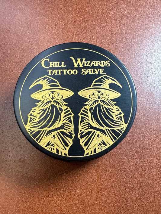 Small jar of tattoo salve
