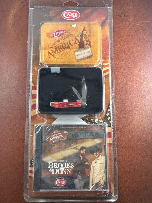 Case XX Brooks&Dunn ( CD & Knife w Tin New in OG Package )