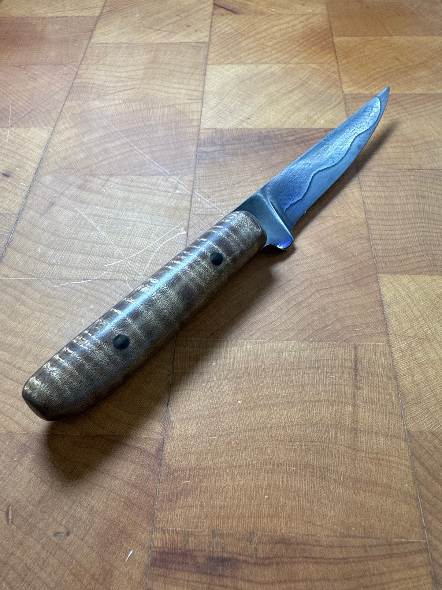 Sanmai Damascus paring knife