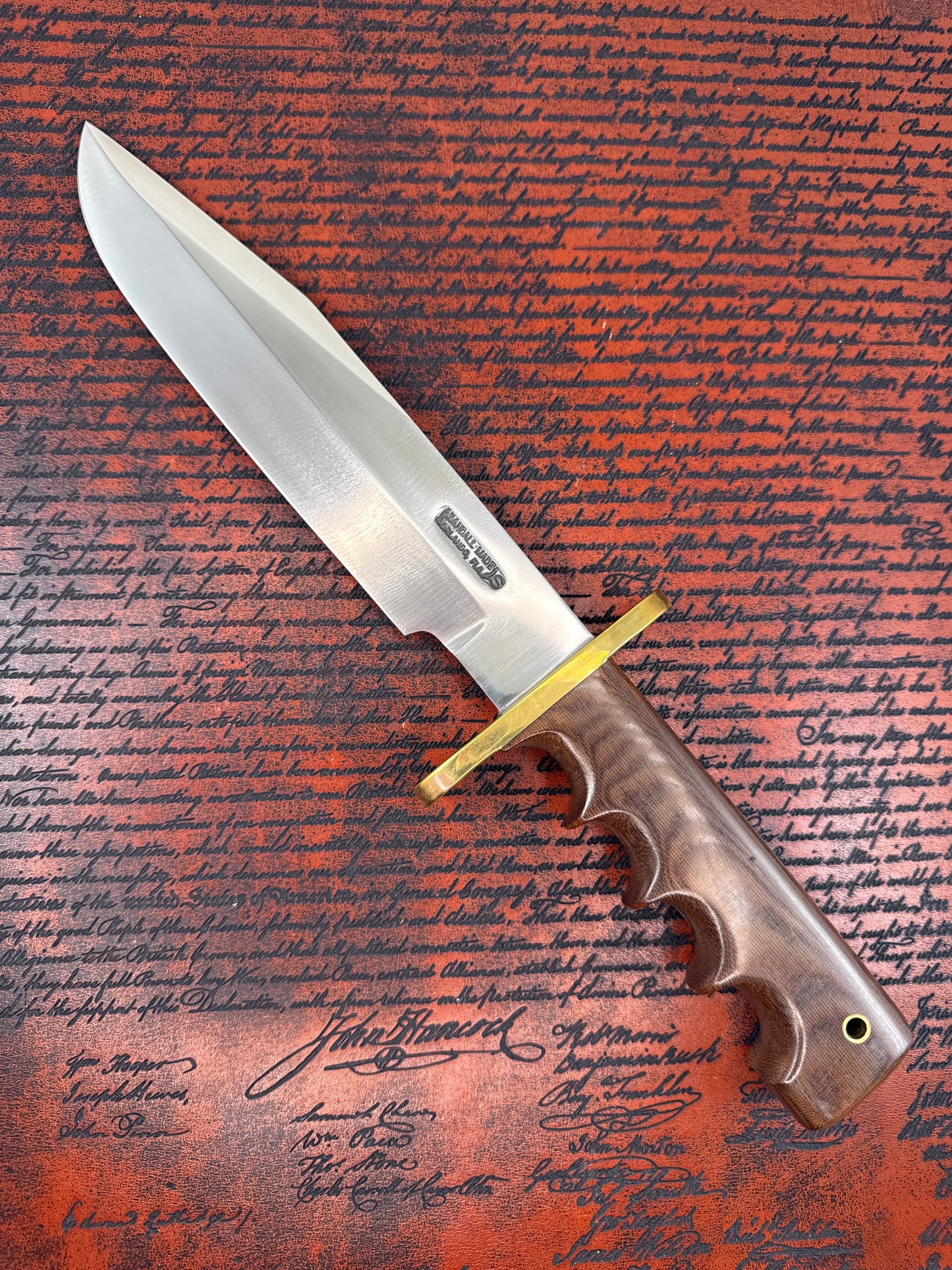 Randall Made model #14 ( with leather sheath and Blue sheath cover )