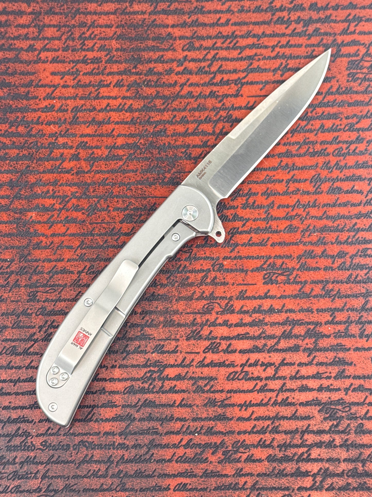 AL MAR KNIVES ultralight titanium series  ( New with Box )
