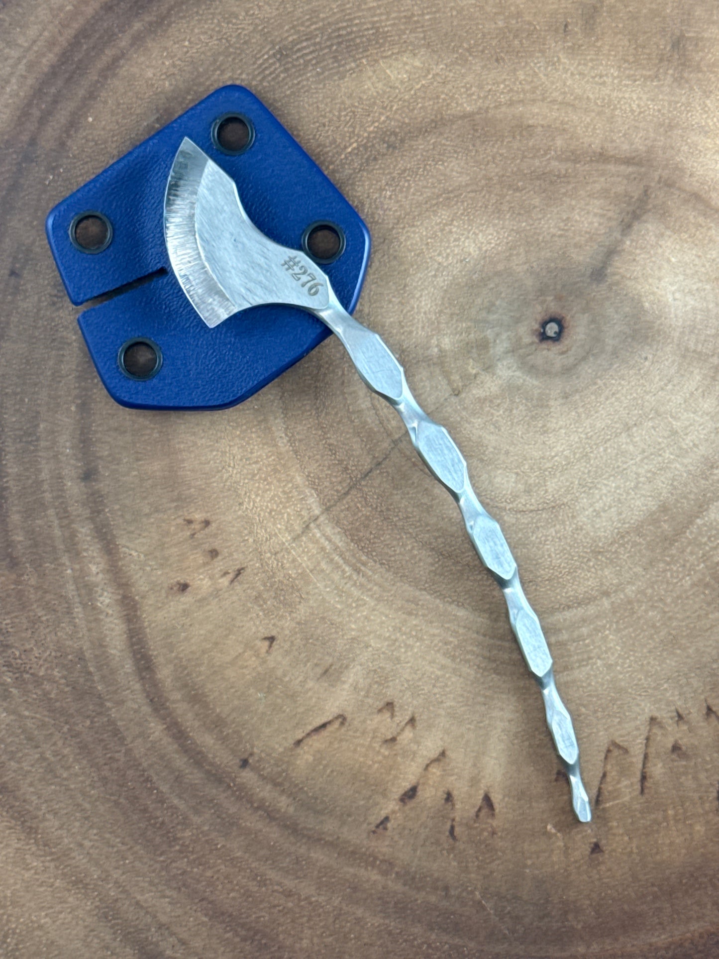 Cat Tail Blue Sheath ( Neck Knife w Fisherman Slot )