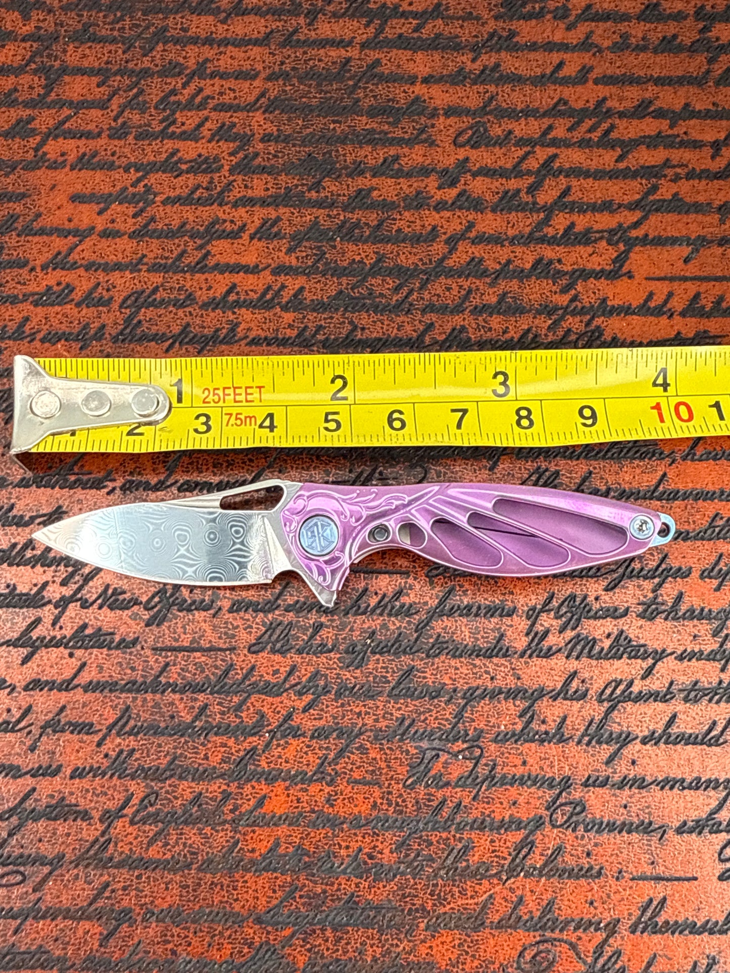 RIKE KNIFE purple ( NEW WITH PINK )
