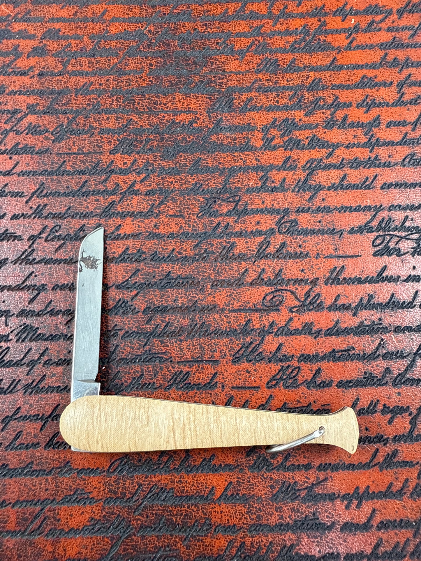 Base ball key chain knife ( used )