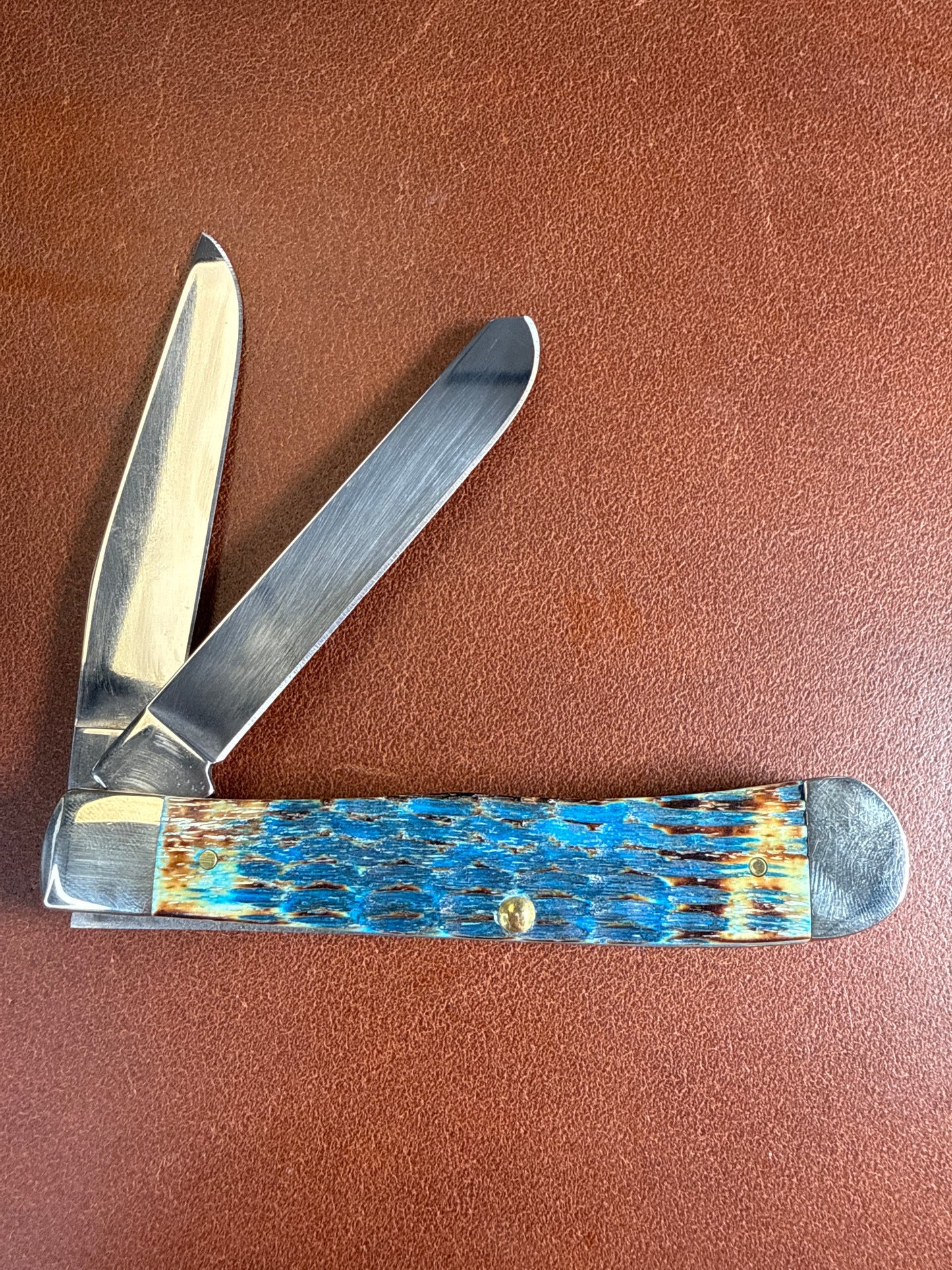 Sky blue bone Crandall jig trapper