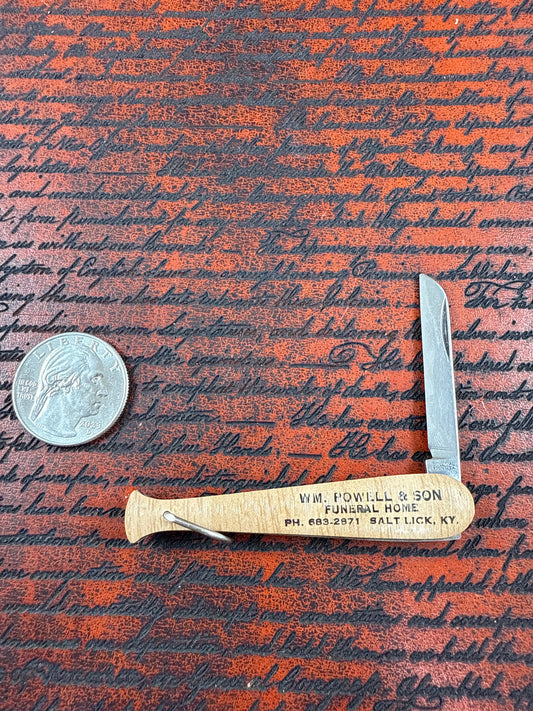 Base ball key chain knife ( used )