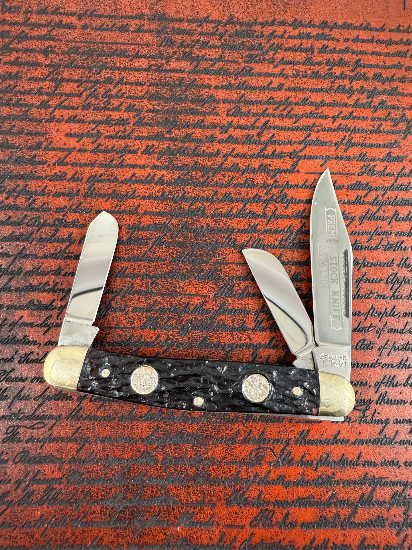 1971 BOKER 3 blade ( slightly used without box )