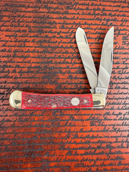 BOKER Red bone Trapper ( New with Box )
